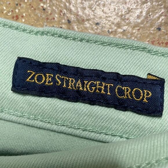Lucky Brand Zoe Straight Crop Jeans in Mint Green sz 10/30 - Picture 14 of 16